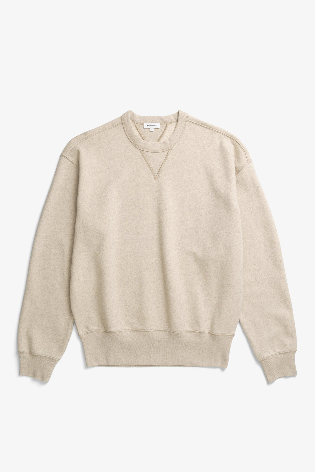 Sweat-shirt en coton et lin à envers bouclé – Un sweat-shirt décontracté teint en pièce, confectionné dans un mélange de coton et de lin à envers bouclé – Un sweat-shirt décontracté tei…