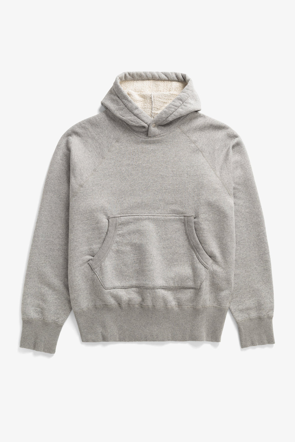 Sweat à capuche en tissu éponge bouclette relaxé - Un sweat à capuche à manches raglan de coupe décontractée confectionné dans un mélange de coton texturé spécial en tissu éponge bouclette - Un rel…