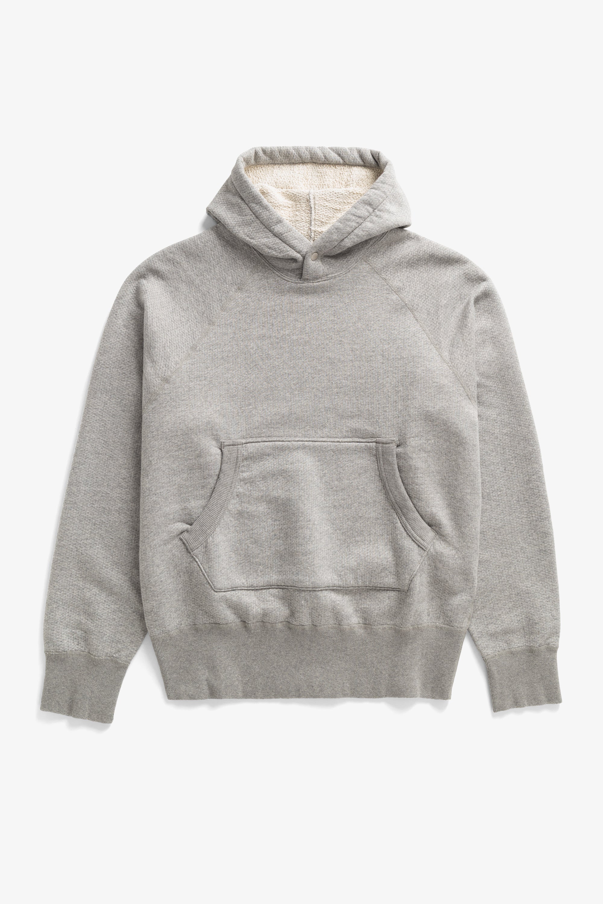 Sweat à capuche en tissu éponge bouclette relaxé - Un sweat à capuche à manches raglan de coupe décontractée confectionné dans un mélange de coton texturé spécial en tissu éponge bouclette - Un rel…
