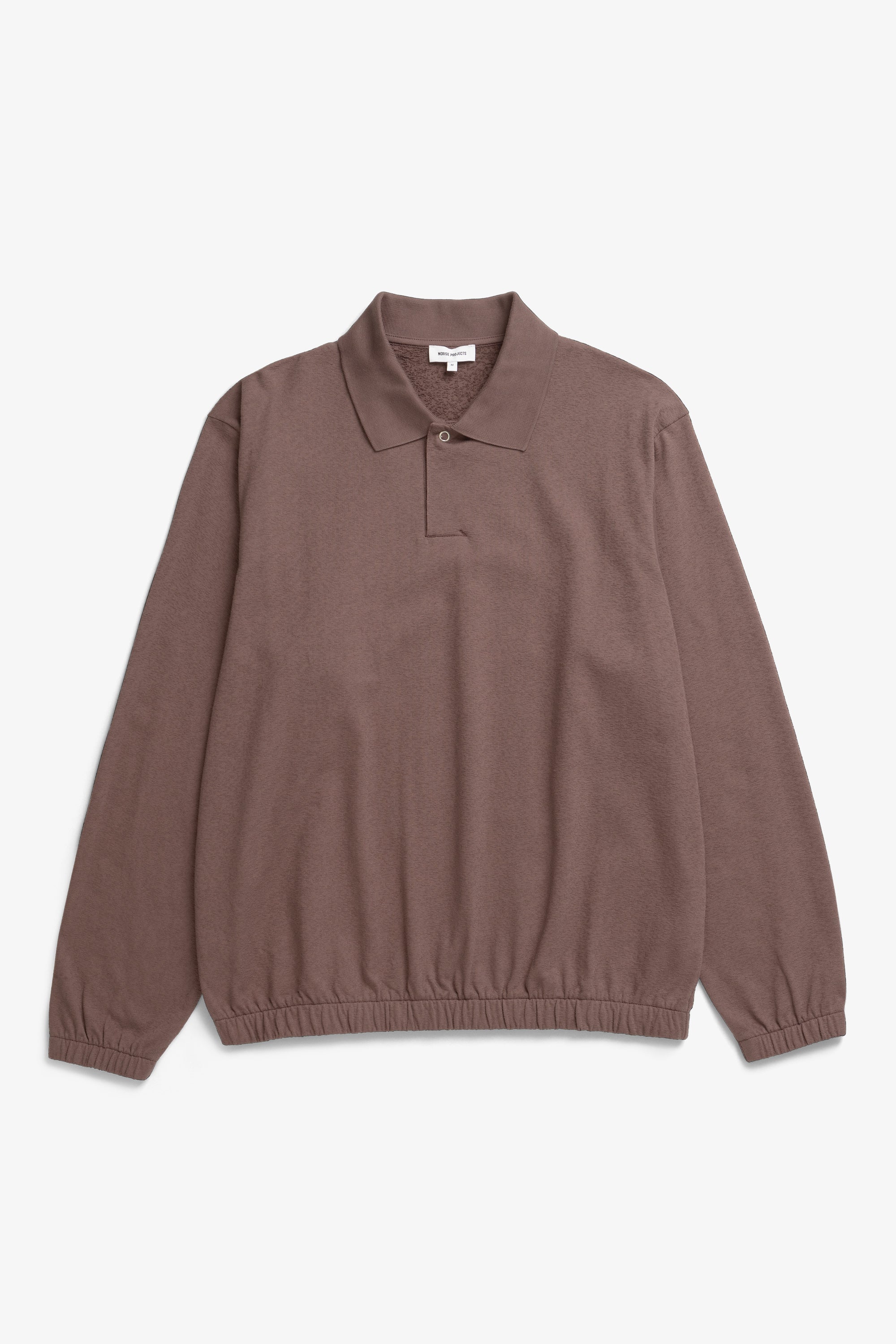 Polo en jersey de coton texturé Relaxed Light Pile – Un polo à la coupe décontractée confectionné en jersey de coton texturé – L'envers bouclé du tissu ajoute une subtile textu…