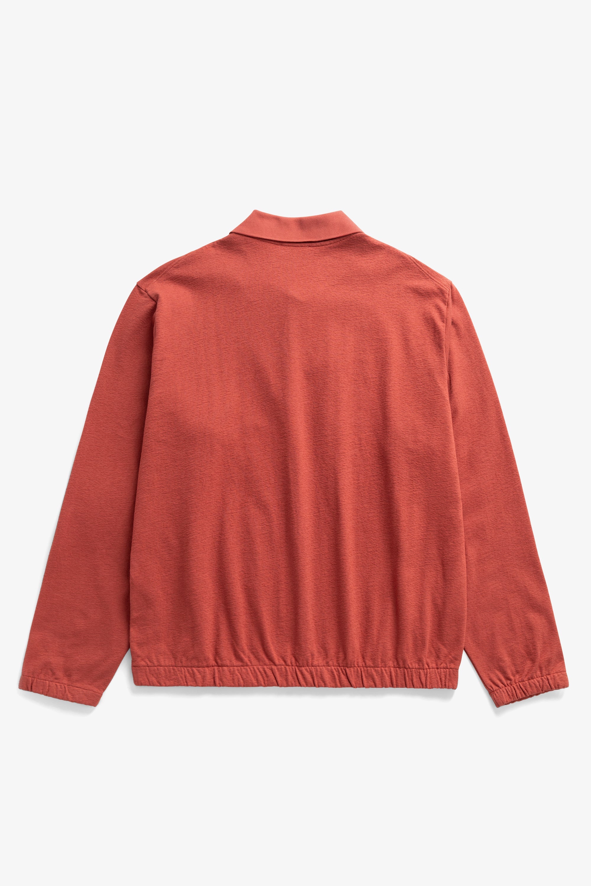 Polo en jersey de coton texturé coupe décontractée - Un polo coupe décontractée confectionné dans un jersey de coton texturé - Le modèle présente un col en maille côtelée plate, un bouton...