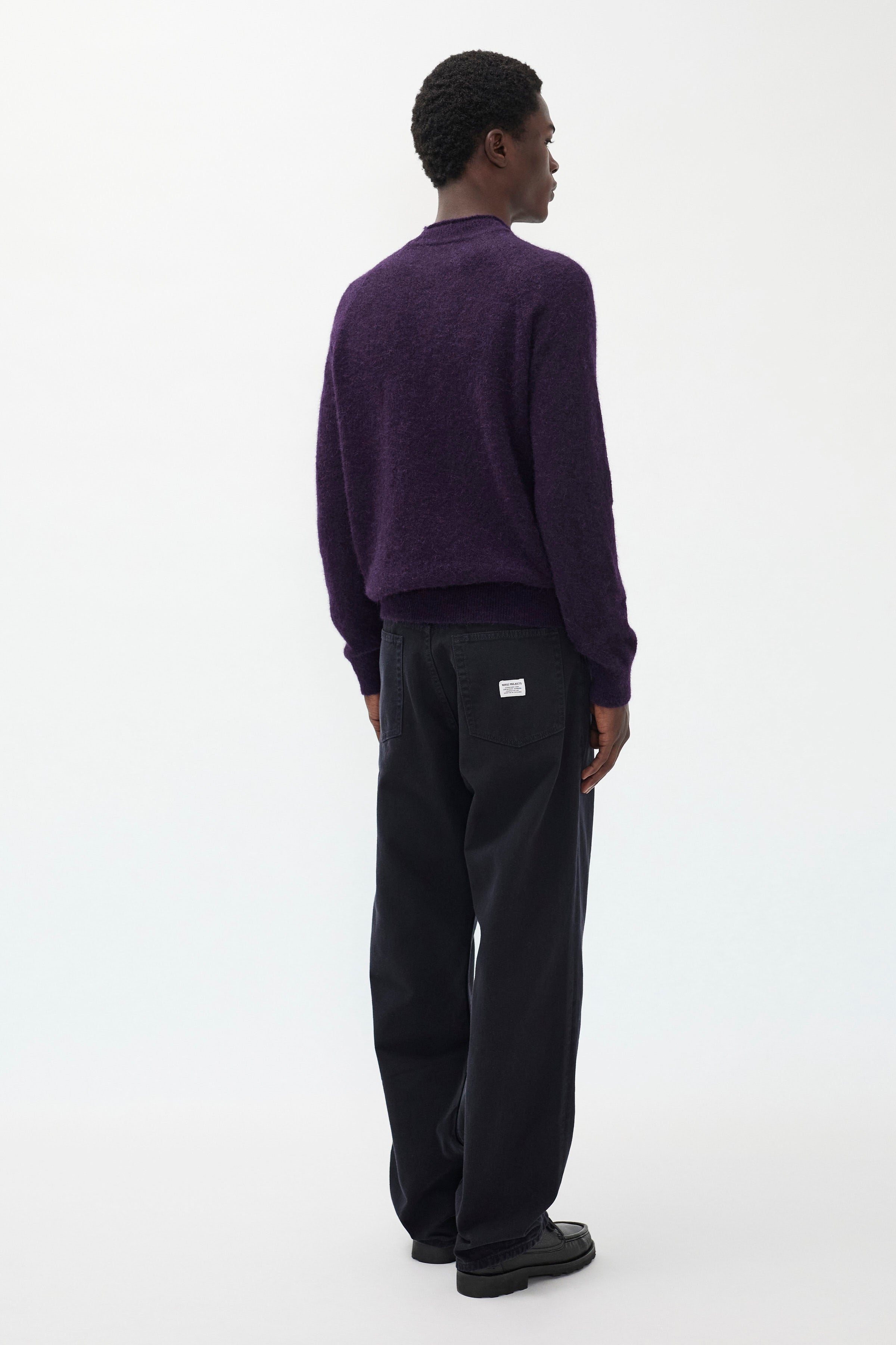 Pantalon 5 poches - Pantalon cinq poches décontracté en twill 3x1 épais teint en pièce - Pantalon cinq poches décontracté en twill 3x1 épais teint en pièce - Relaxe…