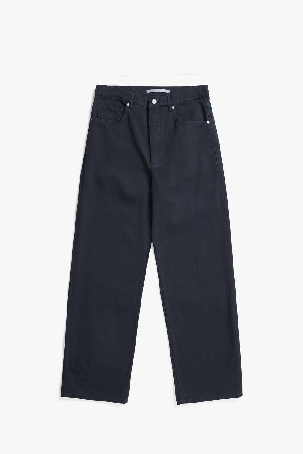 Pantalon 5 poches - Pantalon cinq poches décontracté en twill 3x1 épais teint en pièce - Pantalon cinq poches décontracté en twill 3x1 épais teint en pièce - Relaxe…