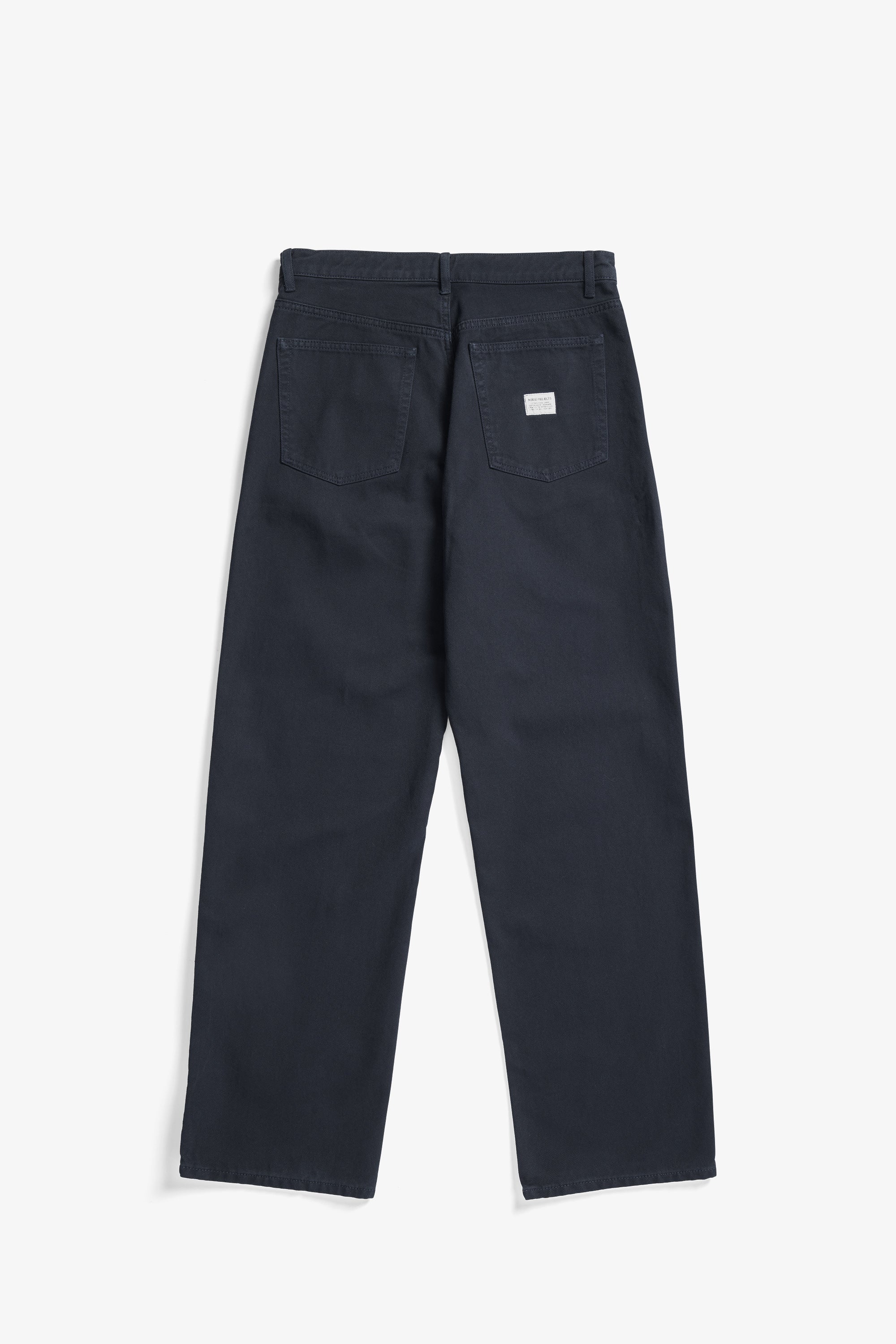Pantalon 5 poches - Pantalon cinq poches décontracté en twill 3x1 épais teint en pièce - Pantalon cinq poches décontracté en twill 3x1 épais teint en pièce - Relaxe…