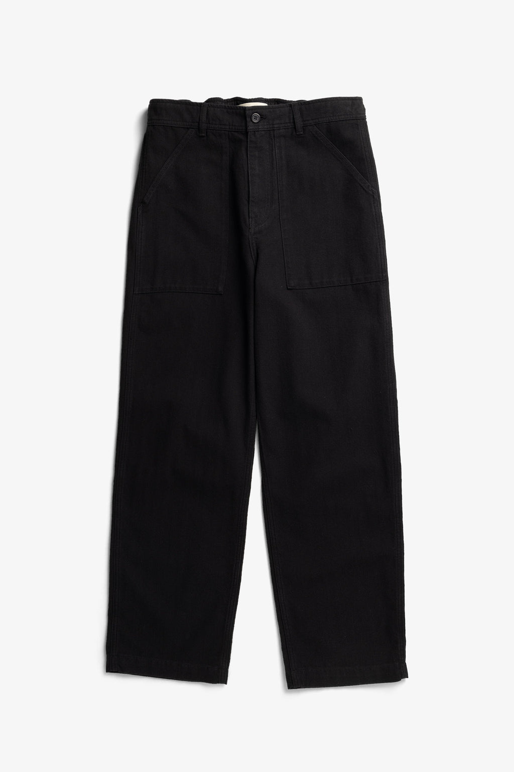Pantalon en chevrons de coton et laine décontracté – Doté de poches façon « fatigue » à l'avant et à l'arrière, d'une braguette zippée et d'une fermeture boutonnée – Doté de poches façon « fatigue »… #2