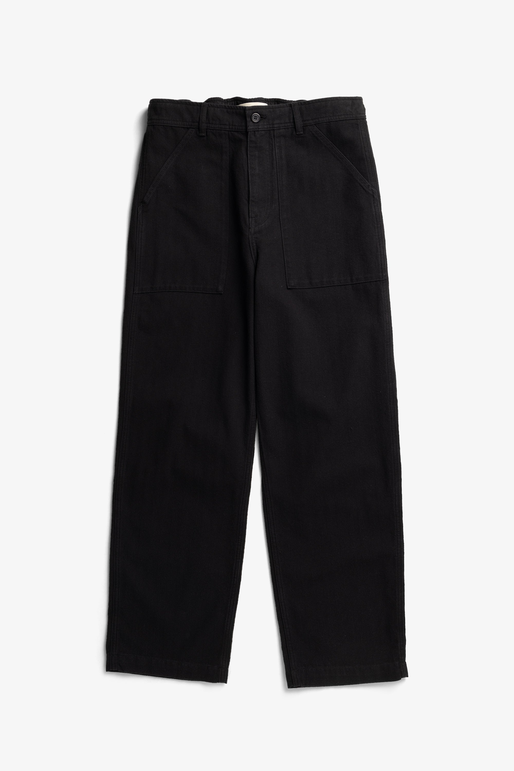 Pantalon en chevrons de coton et laine décontracté – Doté de poches façon « fatigue » à l'avant et à l'arrière, d'une braguette zippée et d'une fermeture boutonnée – Doté de poches façon « fatigue »… #2