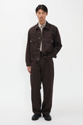 Twill teint résistant décontracté 5 poches – Pantalon décontracté cinq poches en twill teint résistant – La teinture est appliquée uniquement sur le devant du tissu et la lumière…
