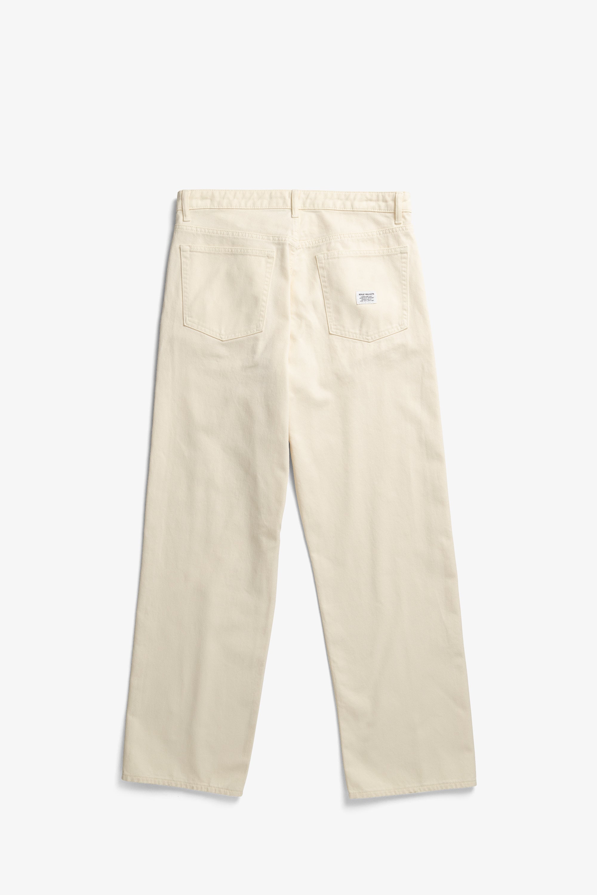 Pantalon décontracté à 5 poches en sergé épais - Pantalon décontracté à cinq poches en sergé épais 3x1 teint - Pantalon décontracté à cinq poches en sergé épais teint…