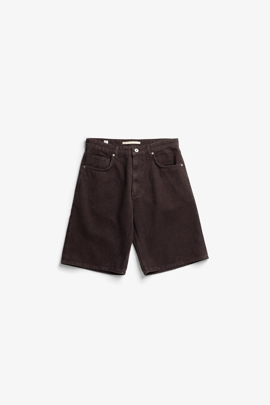 Short décontracté en twill 5 poches teint en réserve - Short décontracté à cinq poches en tissu twill teint en réserve - La teinture n'est appliquée que sur le devant du t…