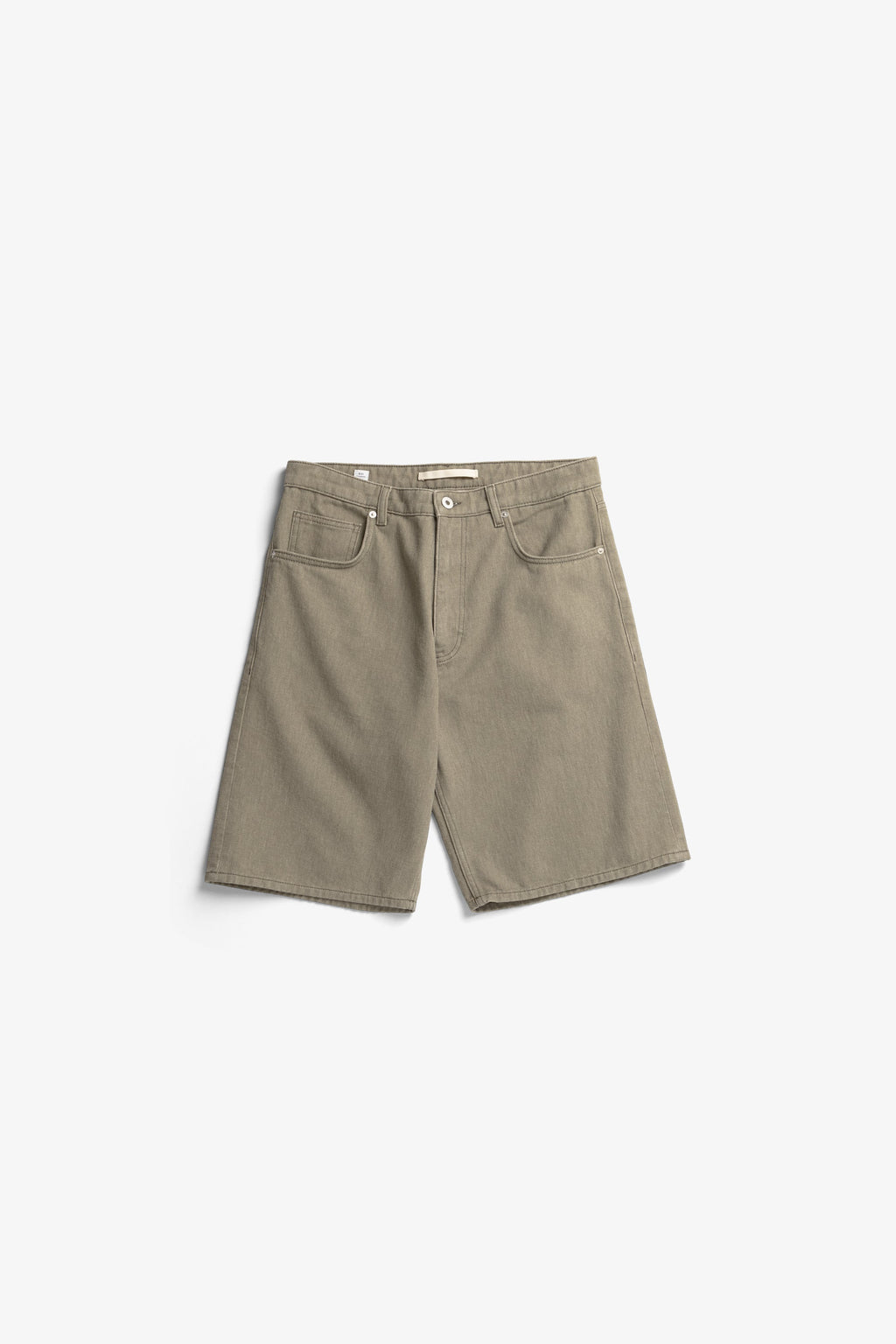 Short en twill teint en réserve, coupe décontractée, 5 poches - Short cinq poches décontracté en tissu twill teint en réserve - Short cinq poches décontracté en tissu teint en réserve