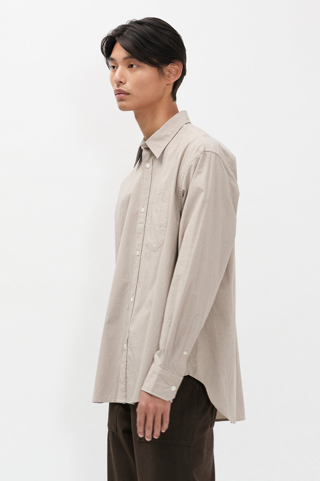 Chemise - Une chemise ample, avec un corps plus large, fabriquée en coton léger, lavée pour un toucher doux et décontracté - Cette chemi…