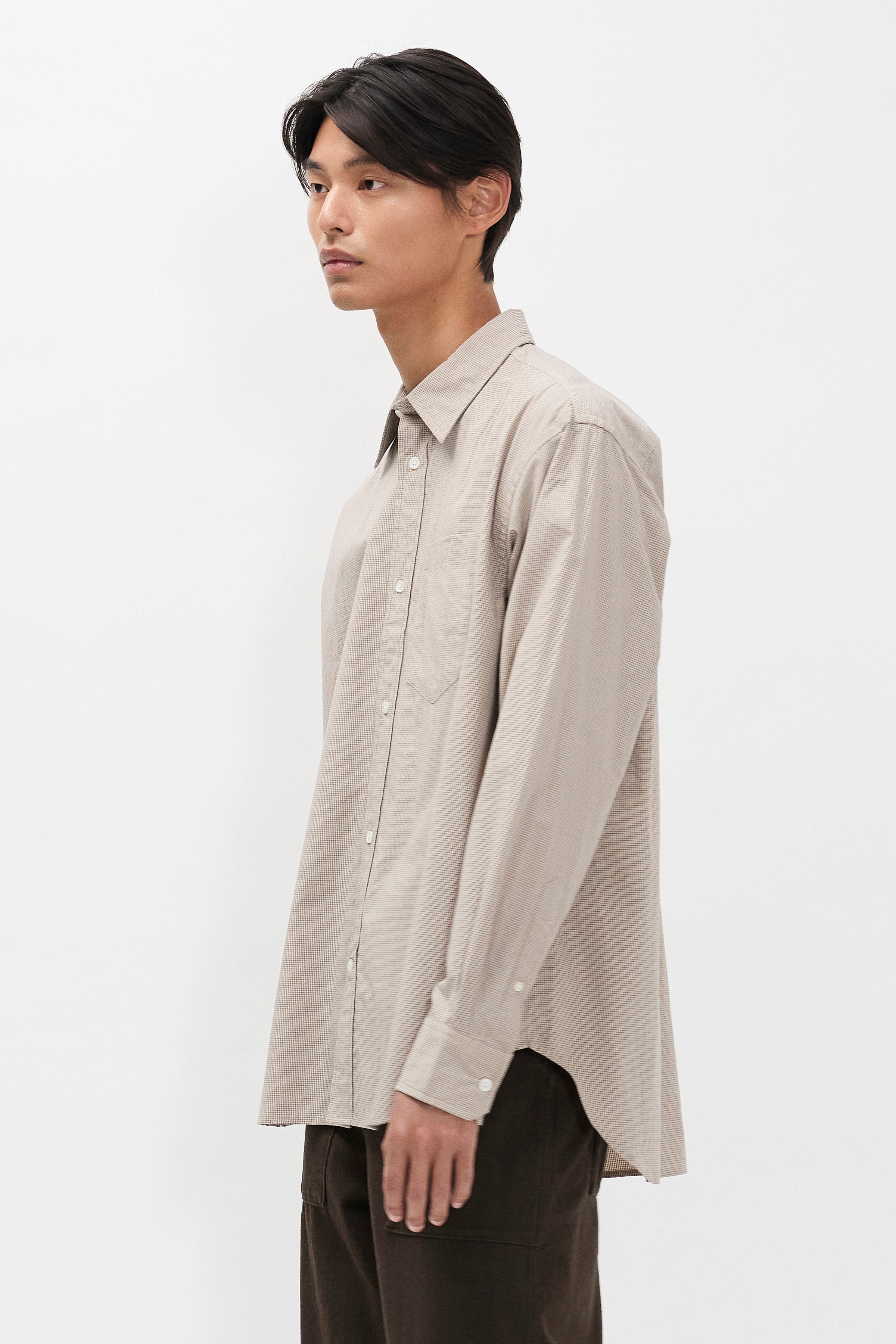 Chemise - Une chemise ample, avec un corps plus large, fabriquée en coton léger, lavée pour un toucher doux et décontracté - Cette chemi…