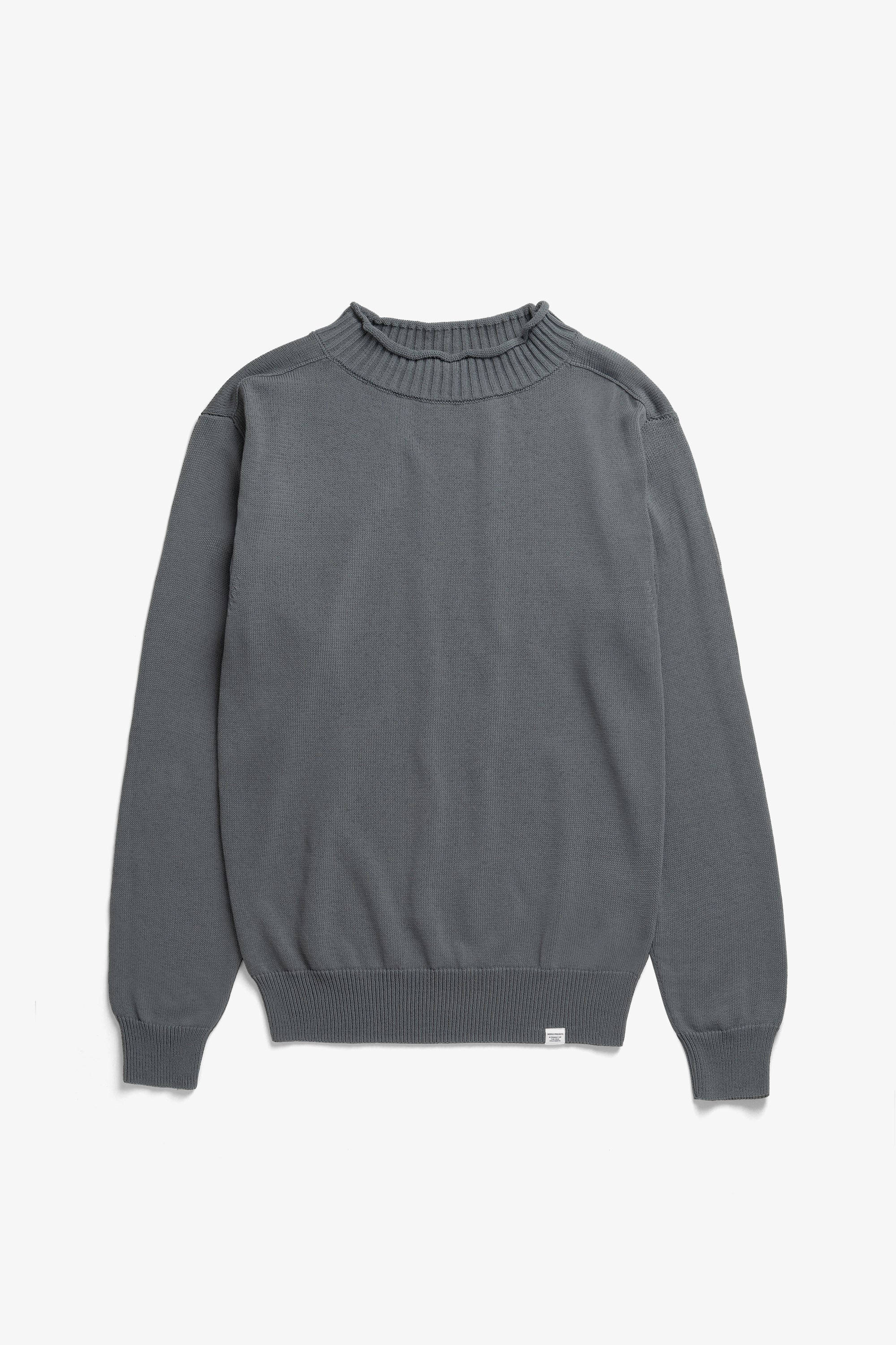 Pull Sagvatnet à col roulé - Un pull à col montant à coupe régulière tricoté en crêpe de coton léger et sec - Un pull à col montant à coupe régulière tricoté en… #2