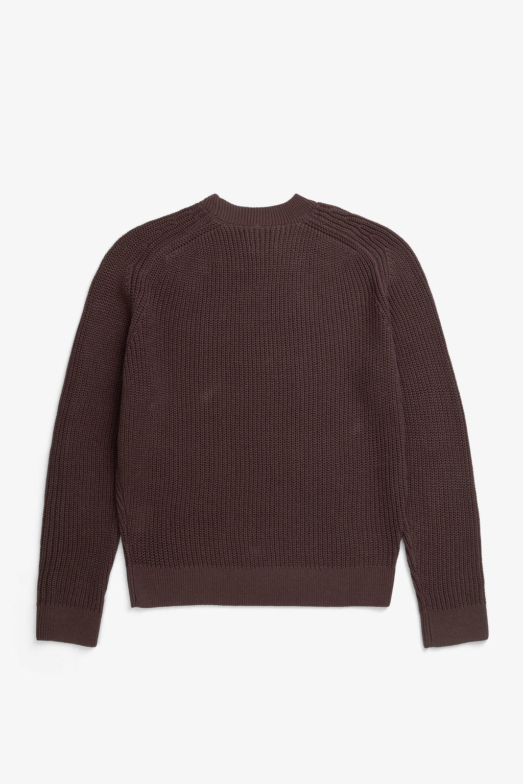 Pull de pêcheur en coton et papier - Un pull de pêcheur à col rond et coupe décontractée tricoté dans un mélange de coton et de papier - Un pull de pêcheur à col rond et coupe décontractée