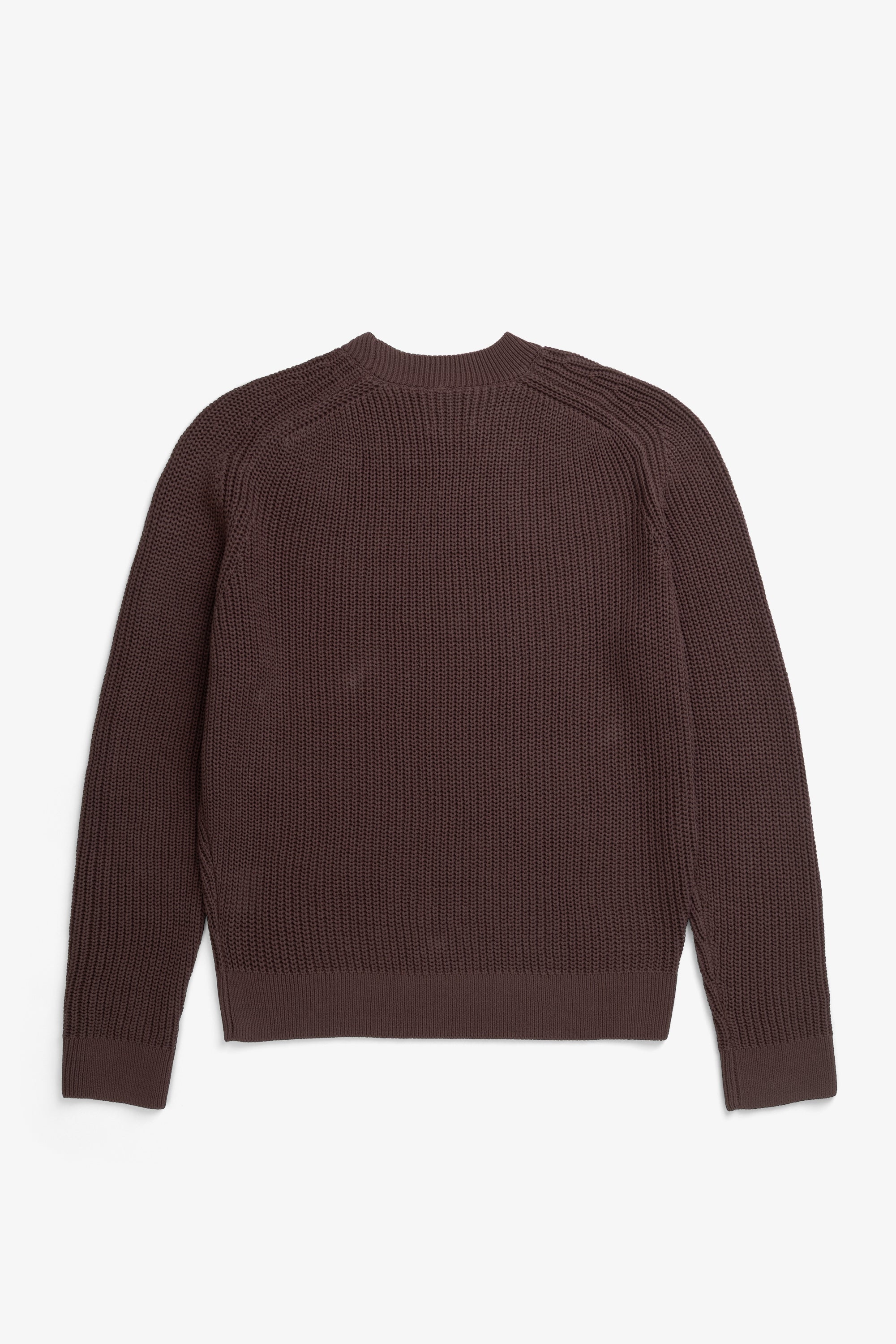 Pull de pêcheur en coton et papier - Un pull de pêcheur à col rond et coupe décontractée tricoté dans un mélange de coton et de papier - Un pull de pêcheur à col rond et coupe décontractée