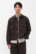 Veste – Une veste ample d’inspiration, coupée dans un – La teinture est appliquée uniquement sur le devant du tissu et légèrement délavée par un rinçage, créant un ric…