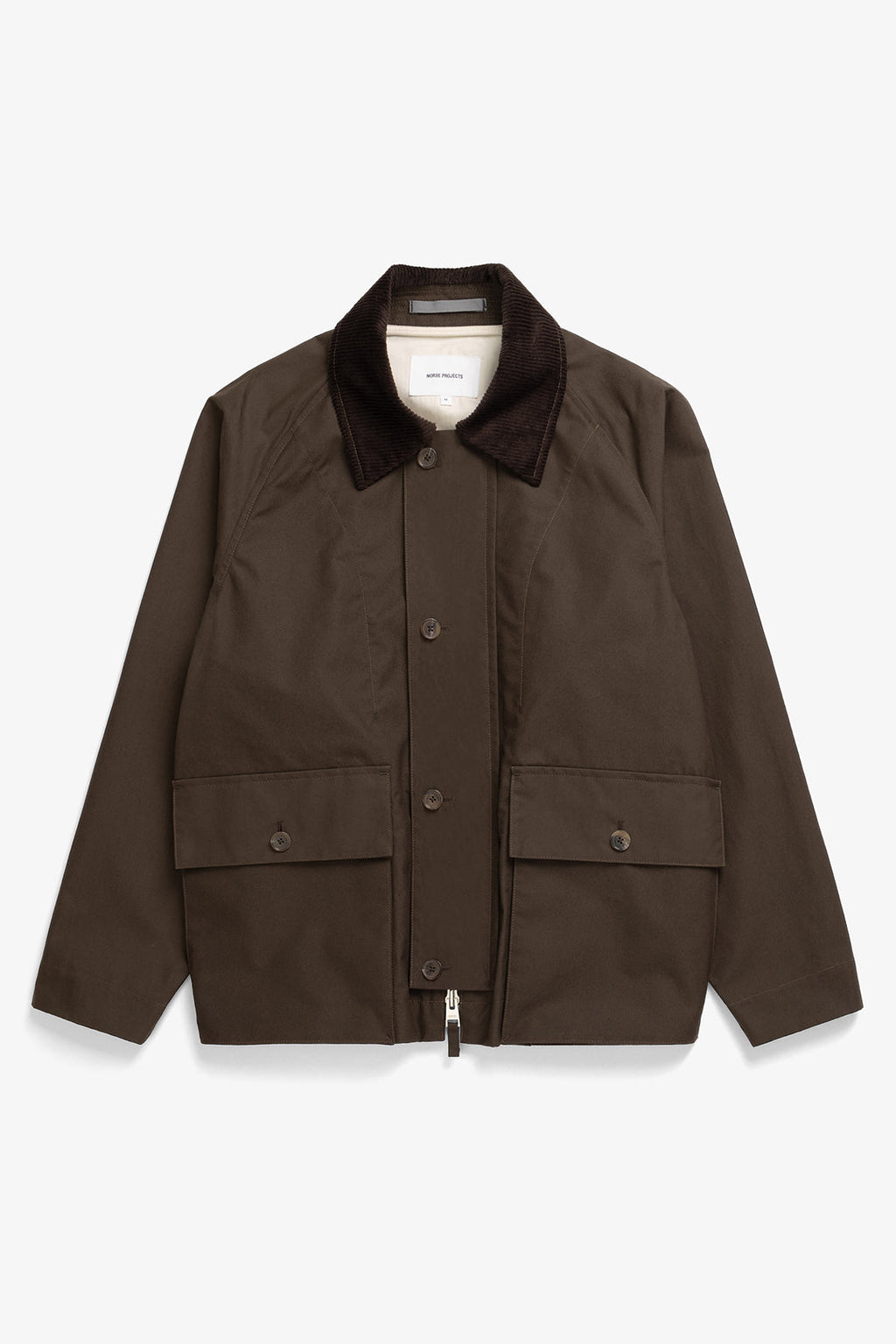 Veste légère - Les détails contrastants en velours côtelé rehaussent le design d'inspiration vintage, ajoutant une texture subtile et un caractère classique - Détails contrastants en velours côtelé…
