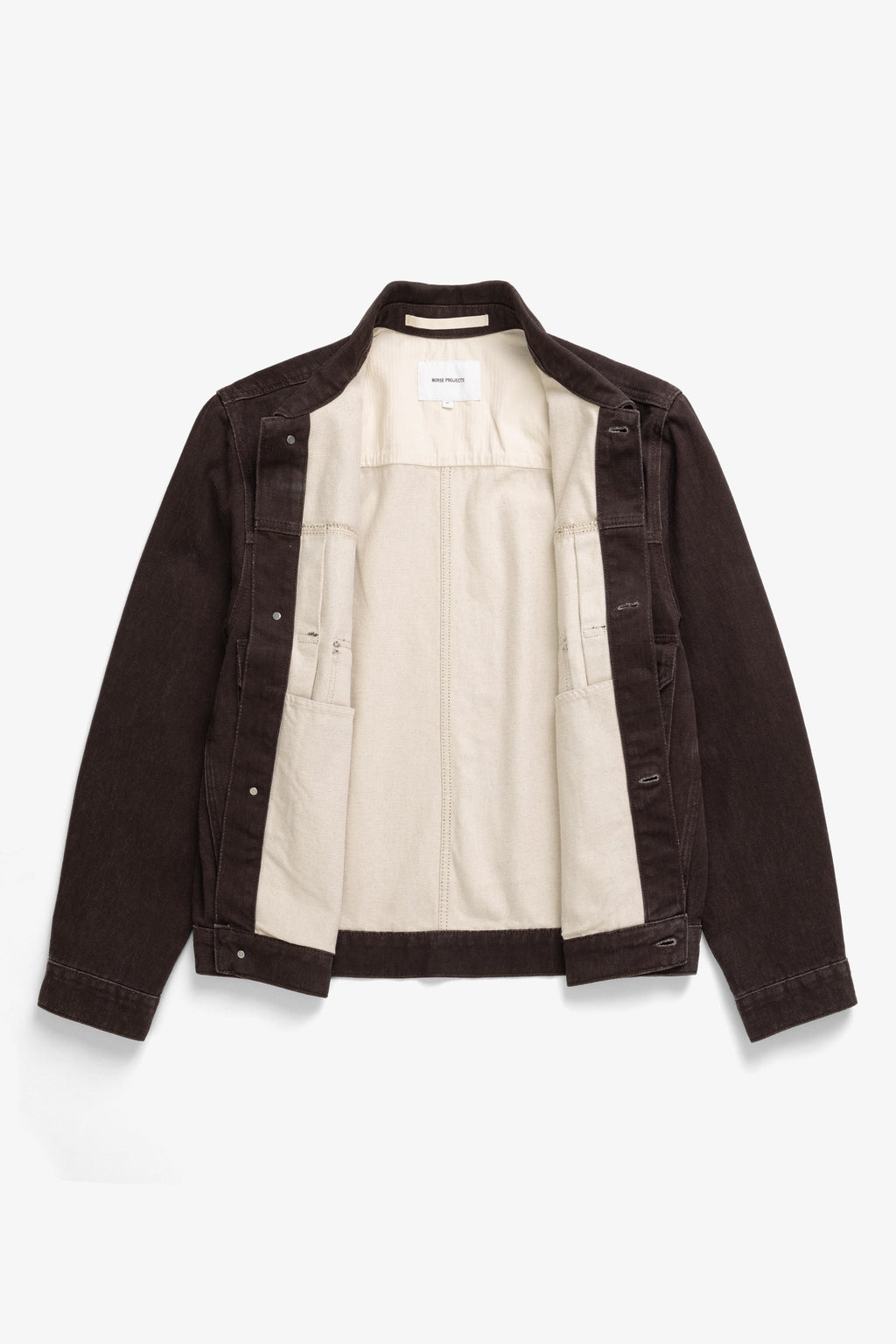 Veste – Une veste ample d’inspiration, coupée dans un – La teinture est appliquée uniquement sur le devant du tissu et légèrement délavée par un rinçage, créant un ric…